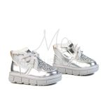 Glady – Bottines Fille en Argenté – Image 2