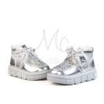 Glady – Bottines Fille en Argenté – Image 3