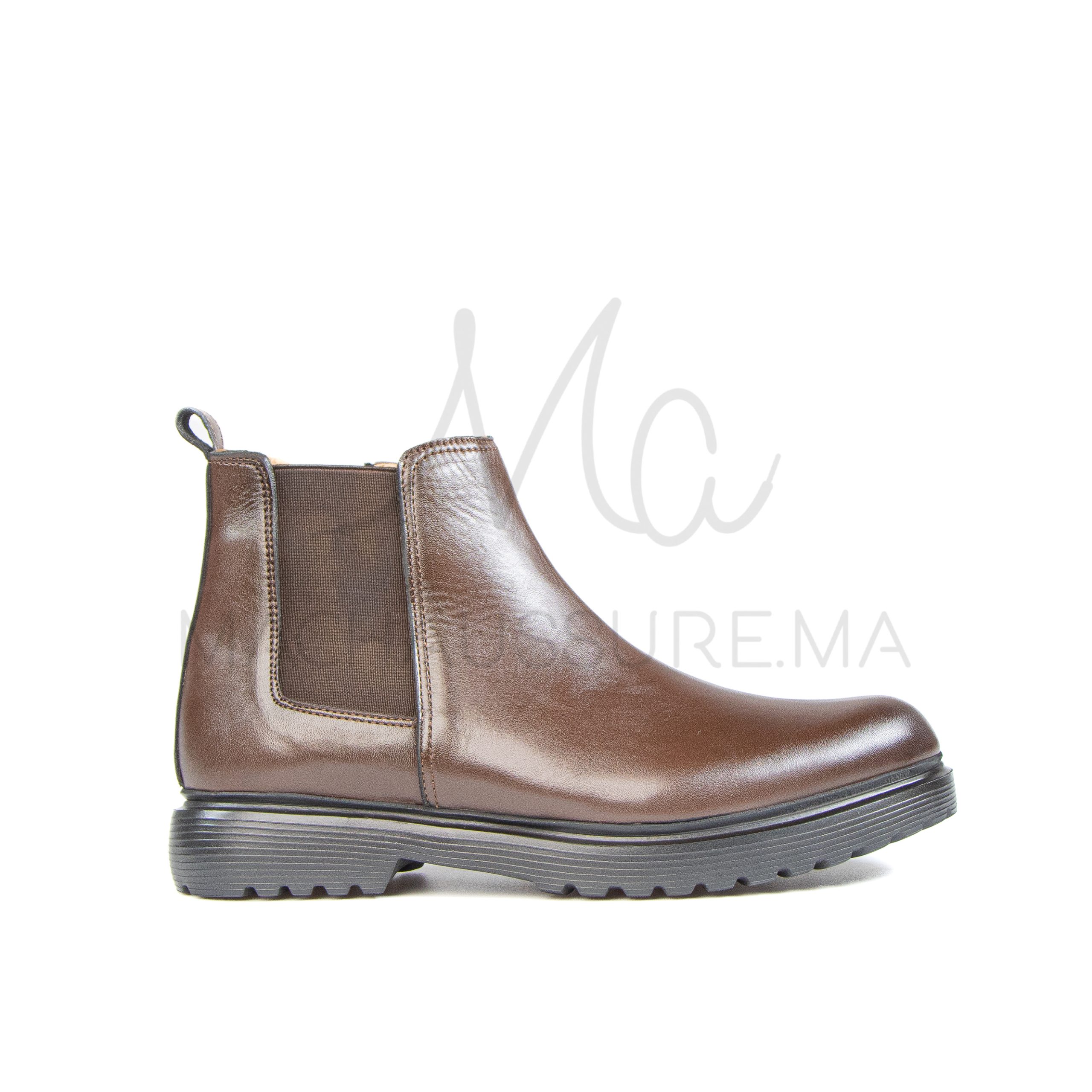 BF-029-CUIRMarron-39-1 Clinton – Boots Hommes en Marron – Image 1