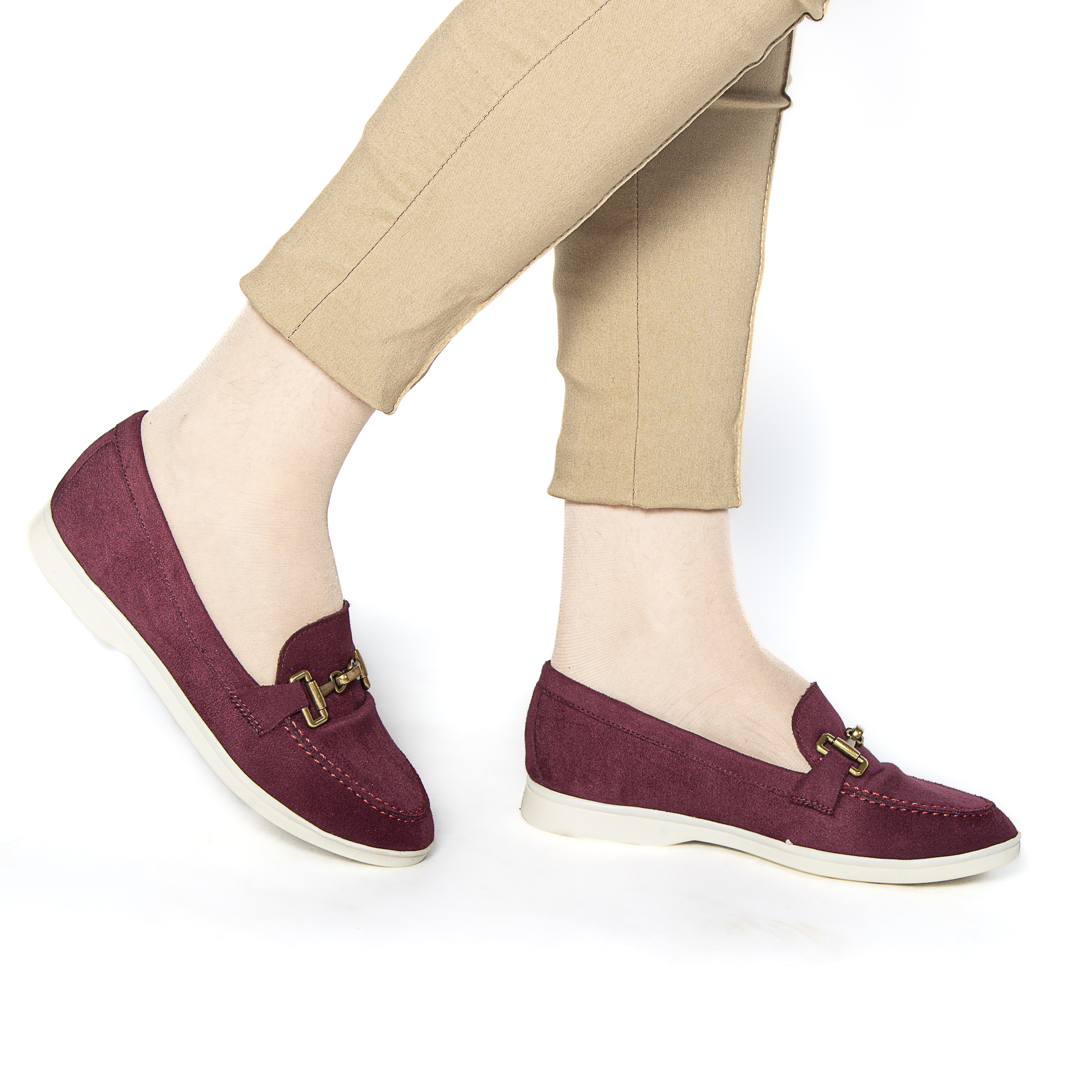 FA-602-FDBordeau-36_1 Lorvini – Mocassins Femmes en Bordeau – Image 1