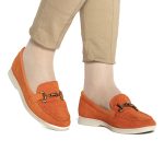 Lorvini – Mocassins Femmes en Orange – Image 3