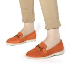 Lorvini – Mocassins Femmes en Orange – Image 7