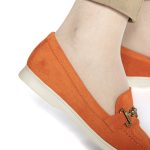 Lorvini – Mocassins Femmes en Orange – Image 4