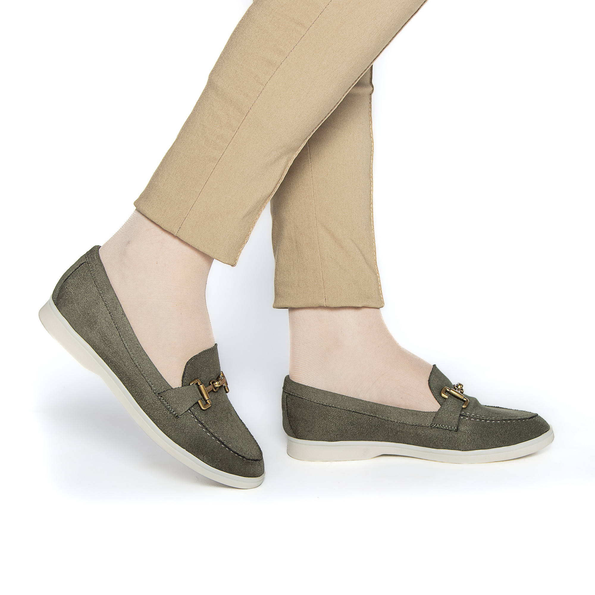 FA-602-FDVertsapin-37_1 Lorvini – Mocassins Femmes en Vert Sapin – Image 1