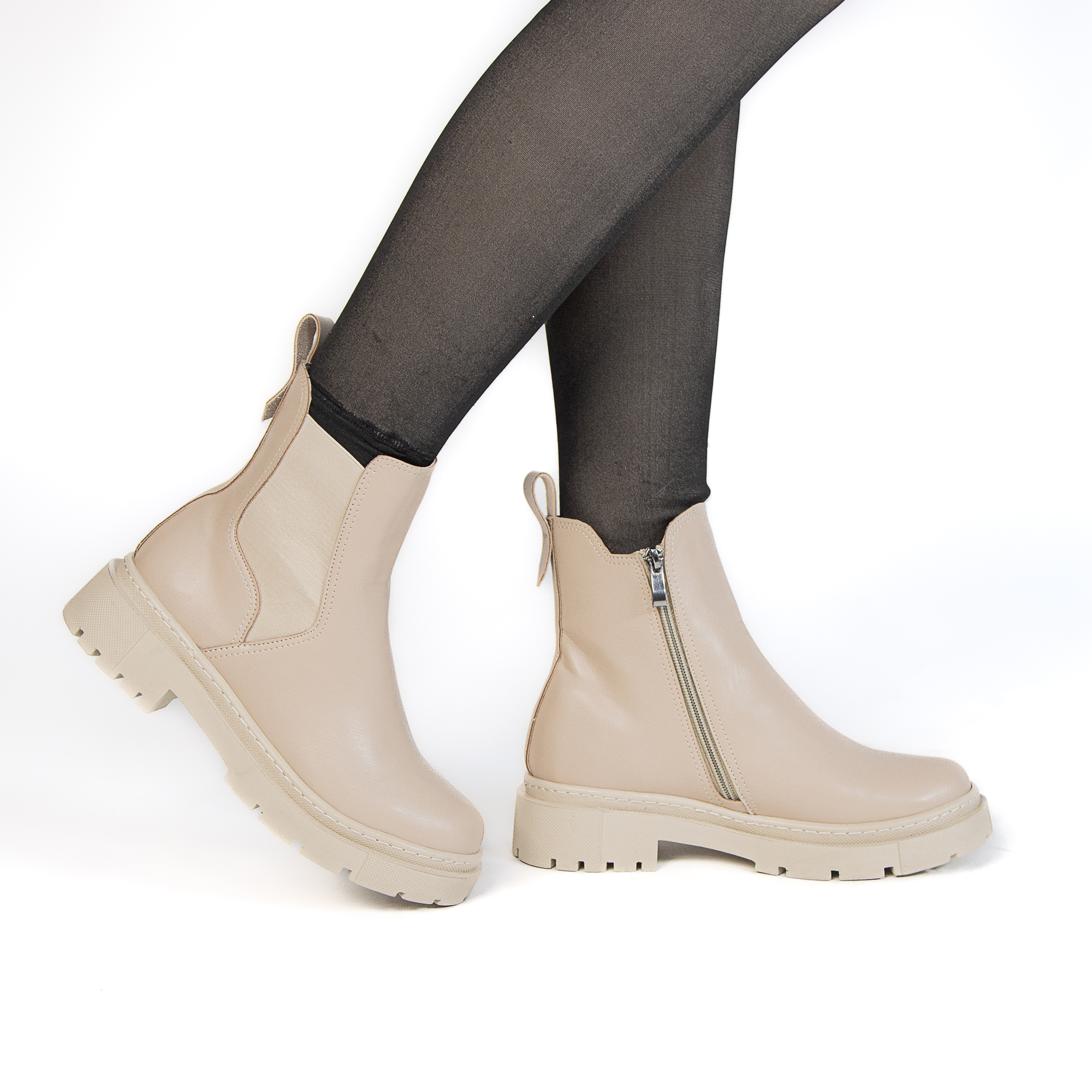 OB-315-MABeige-37_1 Miral – Bottines Femmes en Beige – Image 1