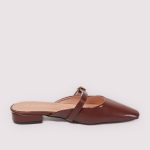 AURA – Mules demi talon en Marron – Image 4