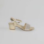 Lila – Sandales demi talon Fille en Doré – Image 4