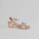 Lila – Sandales demi talon Fille en Rose doré – Image 4