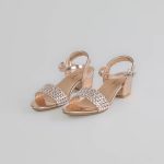 Lila – Sandales demi talon Fille en Rose doré – Image 3