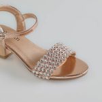 Lila – Sandales demi talon Fille en Rose doré – Image 2