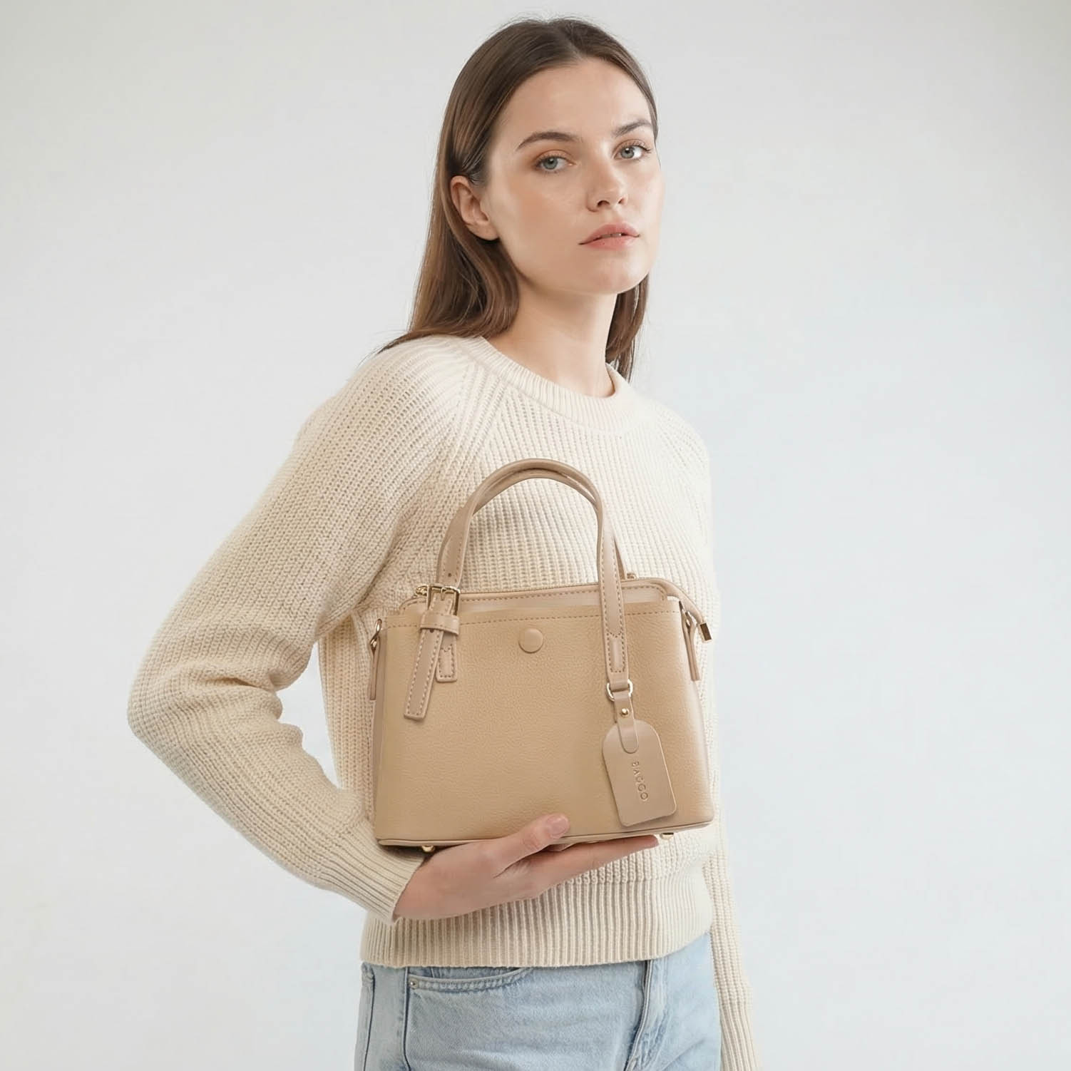 MA-1011-MABeige-307-1 Sweet – Sac à main en Beige – Image 1