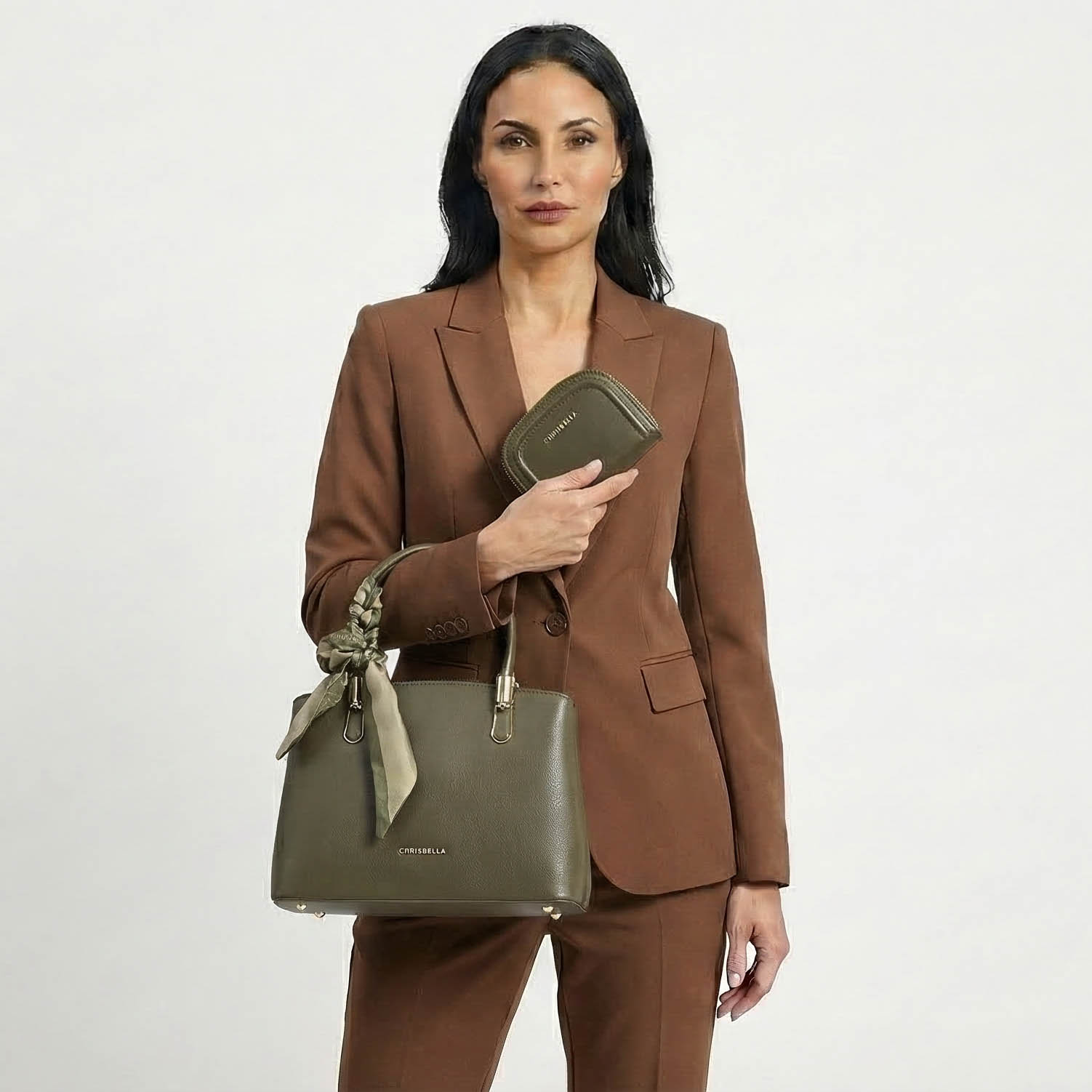 MA-1019-MAVert-073-10 Lessa – Sac à main en Vert – Image 1