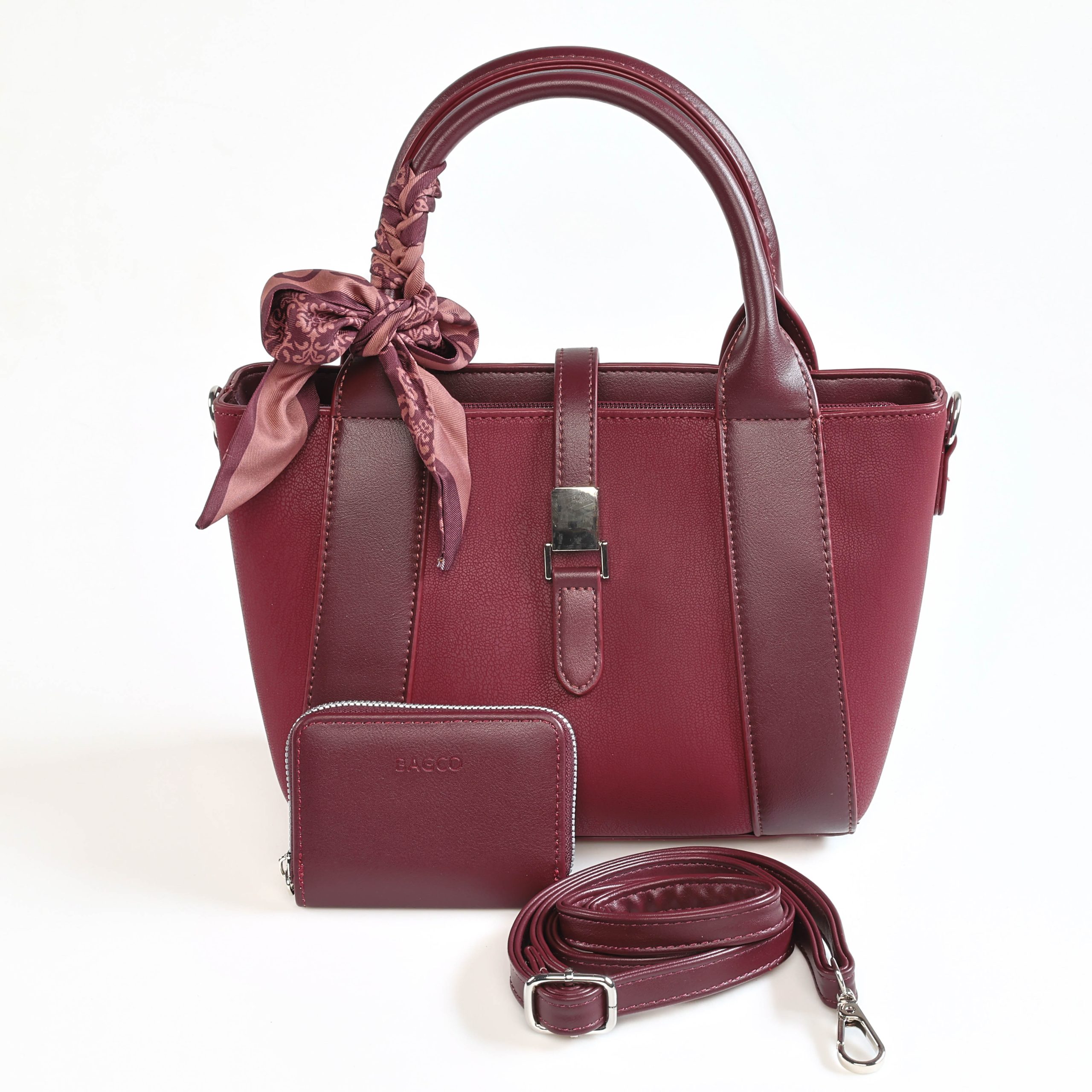 MA-6051-MABordeau-222-59 Lina – Sac à main en Bordeau – Image 1