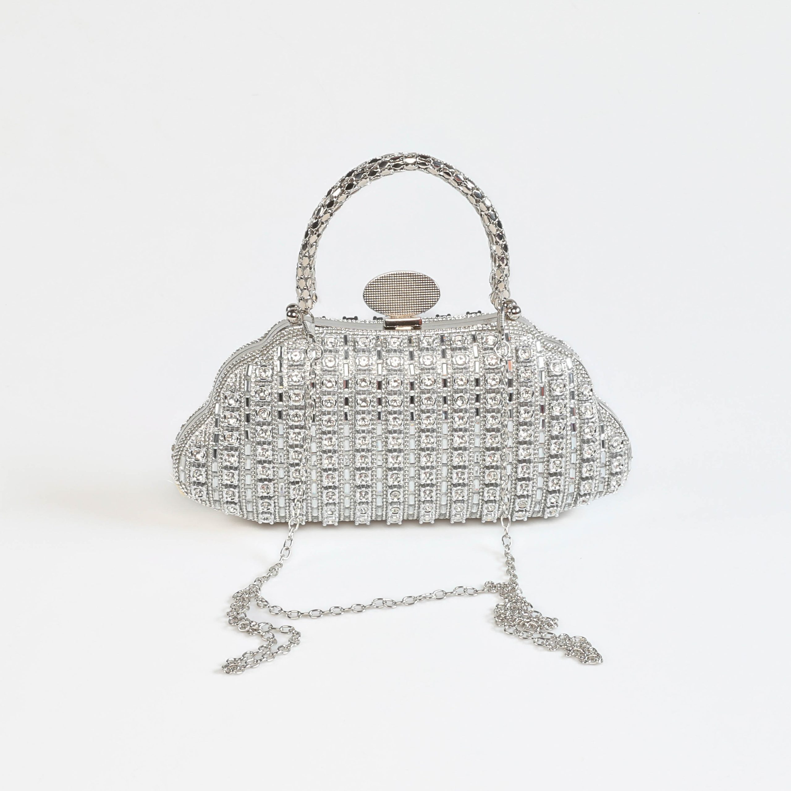 S19-262-SRArgente-053-1-1 Lady Glam – Sac à main en Argente – Image 1