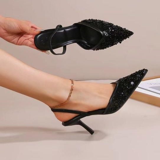 S19-32-SRNoir Legend – Mules Femmes en Noir – Image 1