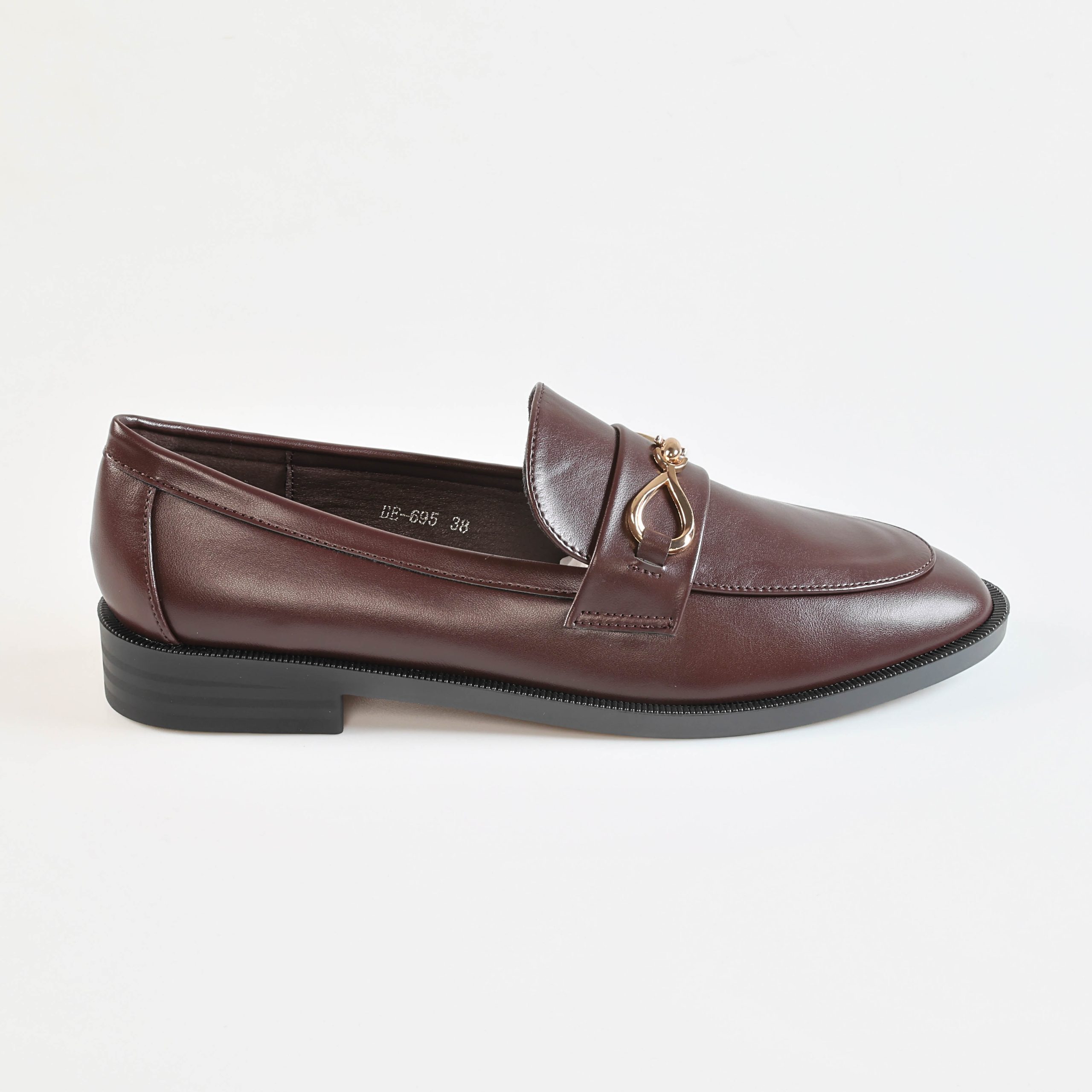 S19-696-MAMarron-38-121-101 Nellie – Mocassins Femmes en Marron – Image 1