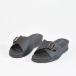 Confort Plus – Sandales confort femmes en Noir – Image 3