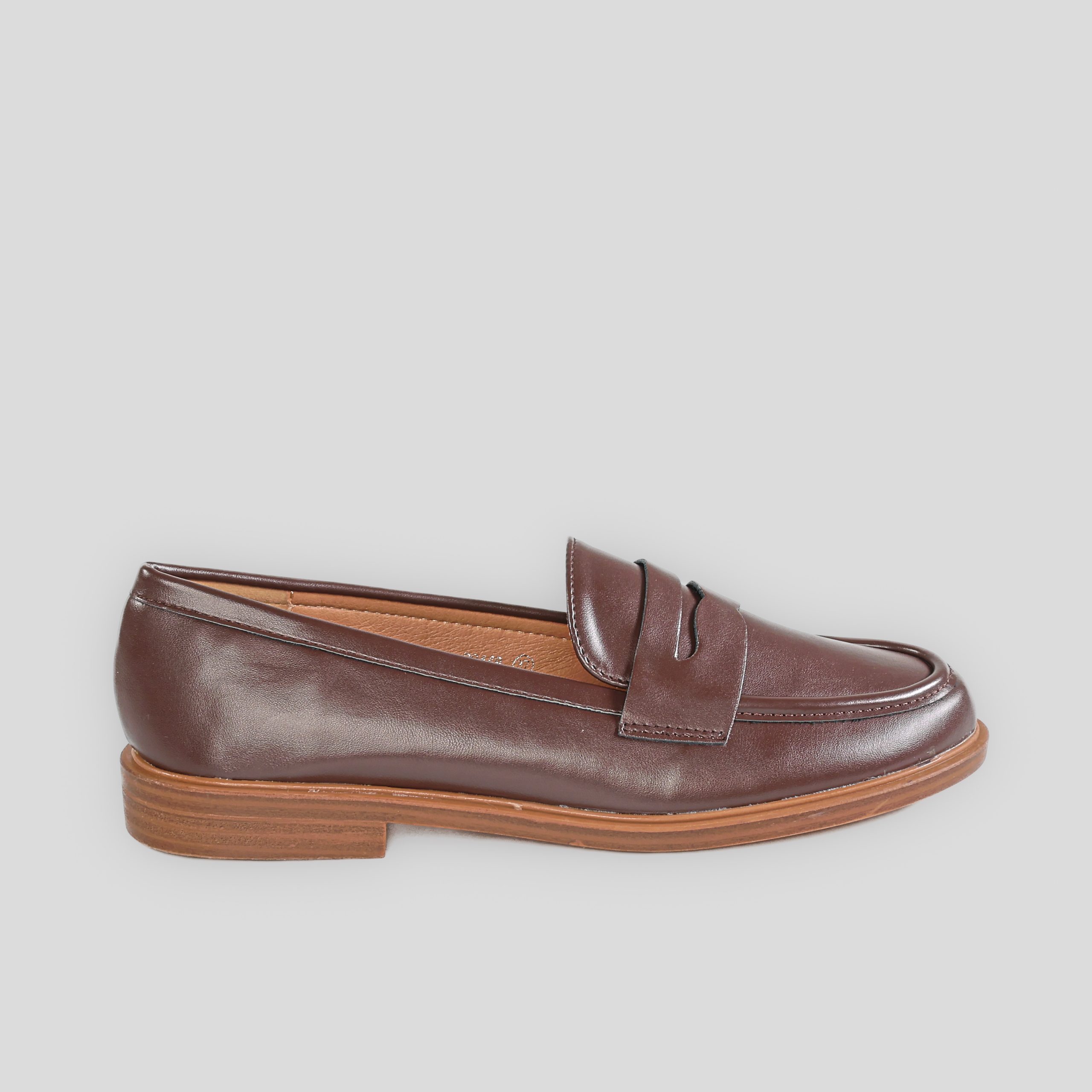 TE-449-MAMarron-1 Roma – Mocassins Femmes en Marron – Image 1