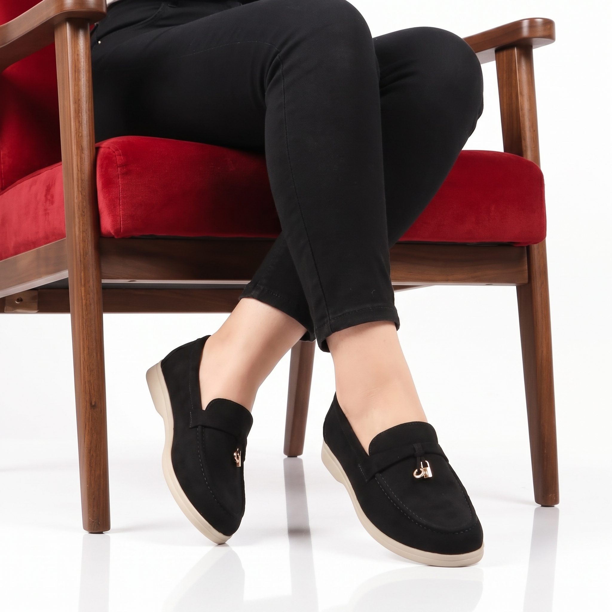AB-9041-FDNoir-36_1 OPERA - Mocassins en Noir – Image 1
