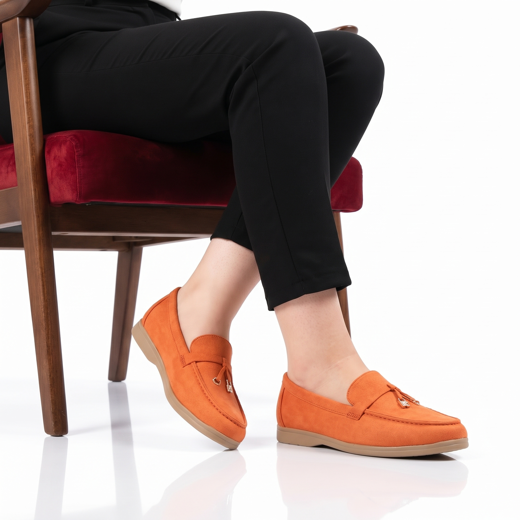 AB-9041-FDOrange-37_2 OPERA - Mocassins en Orange – Image 1