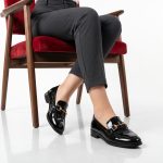 Lucky - Mocassins Femmes en Noir