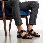Confort - Sandales Hommes 100% Cuir en Noir – Image 2