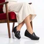 Bahia - Mocassins compensés femme en Noir