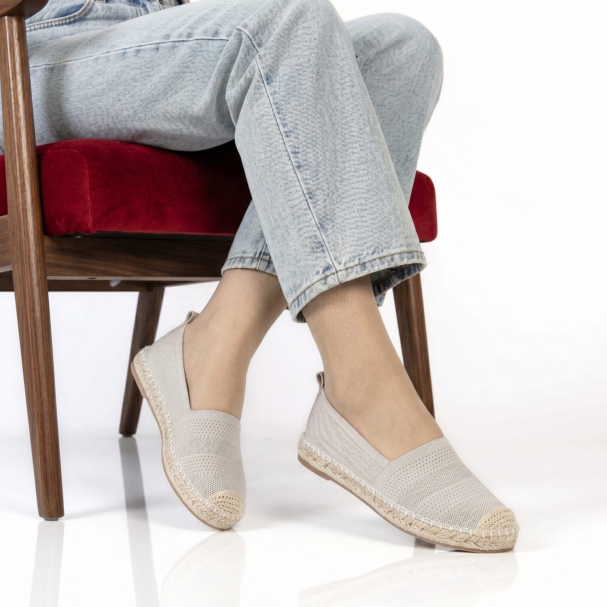 HK-362-TEBeige-37_1 Fedal – Espadrilles Femmes en Beige – Image 1