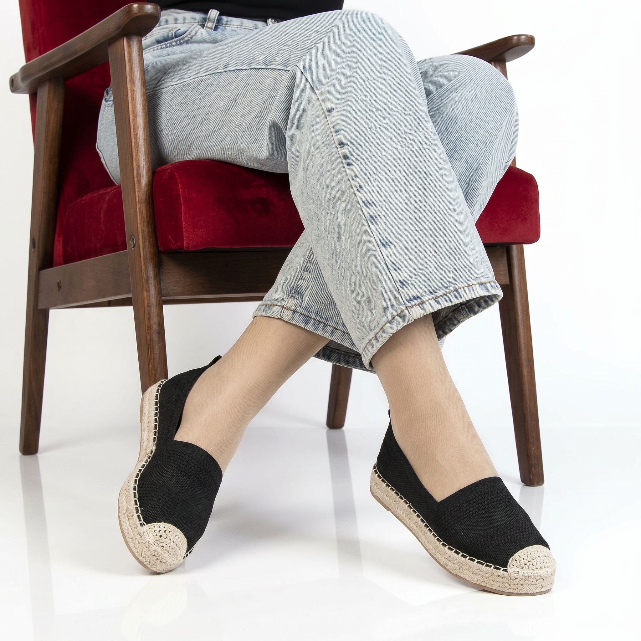 HK-362-TENoir-37_1 Fedal – Espadrilles Femmes en Noir – Image 1