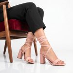 MAEVA - Sandales à talon en Rose