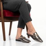 Galia – Mules Femmes en Nickel – Image 2