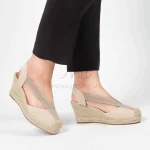 Amos Sandales compensées en Beige – Image 3