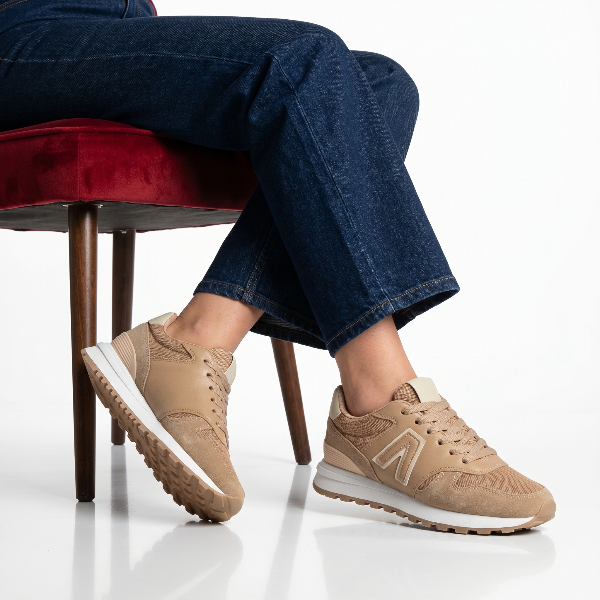 S19-192-TEKaki-38-_1 Micry –Baskets Femmes en Kaki – Image 1