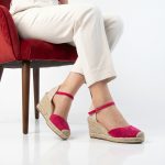 Bella Corda – Sandales compensées en Fuchsia – Image 2