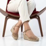 Bella Corda – Sandales compensées en Kaki