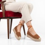 Zeste – Sandales compensées en Tabac