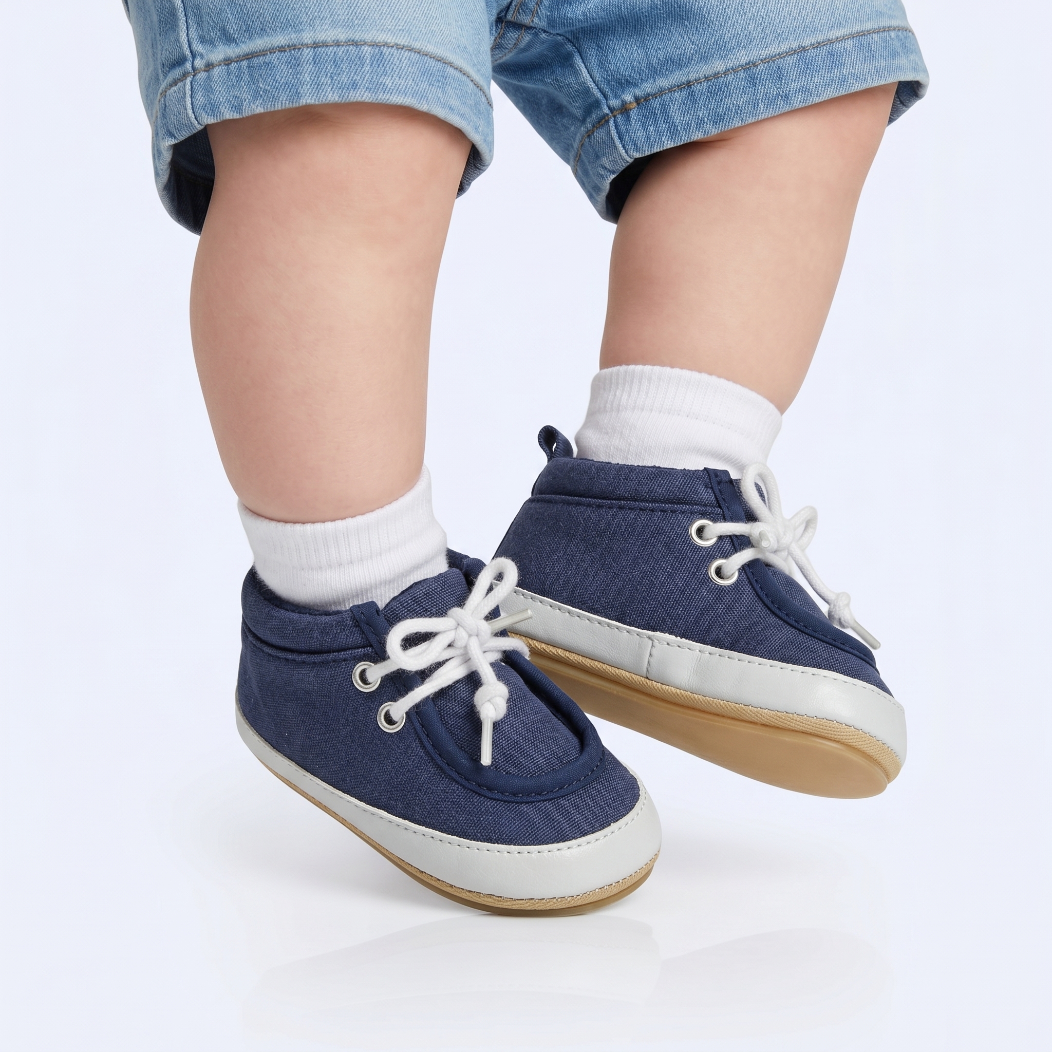 TE-002-FDBleu-12-87 Jad – Chaussures Bébé en Bleu – Image 1