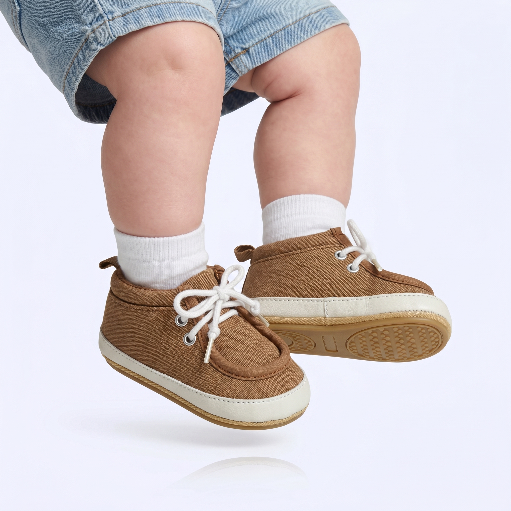 TE-002-TEMarron-12-92 Jad – Chaussures Bébé en Marron – Image 1