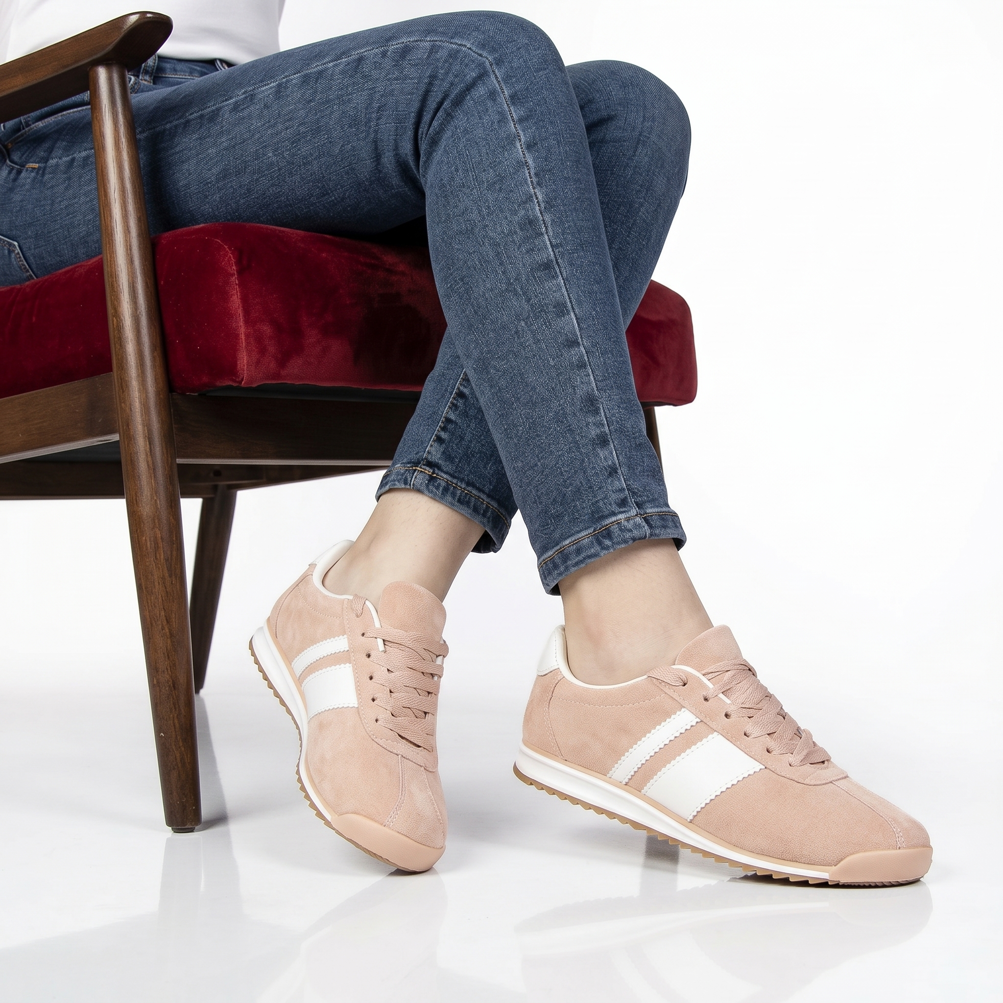 TE-2502-FDRose-37_1 FELLA – Baskets Femmes en Rose – Image 1