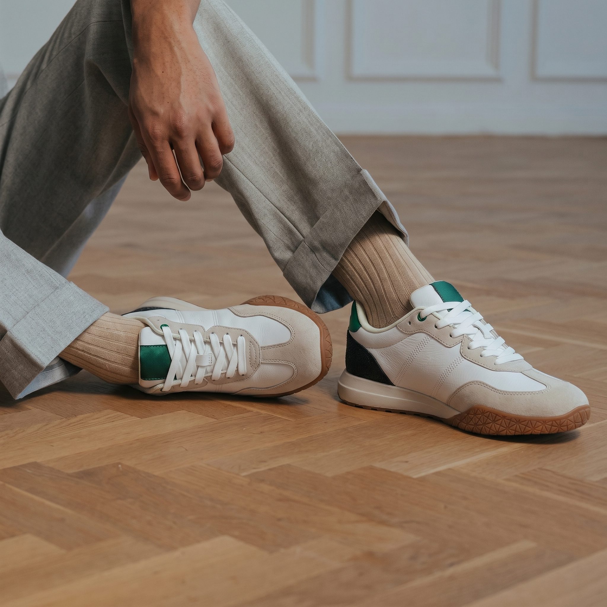 TE-301-TEBlanc-40-1 Massimo – Baskets Hommes en Blanc – Image 1
