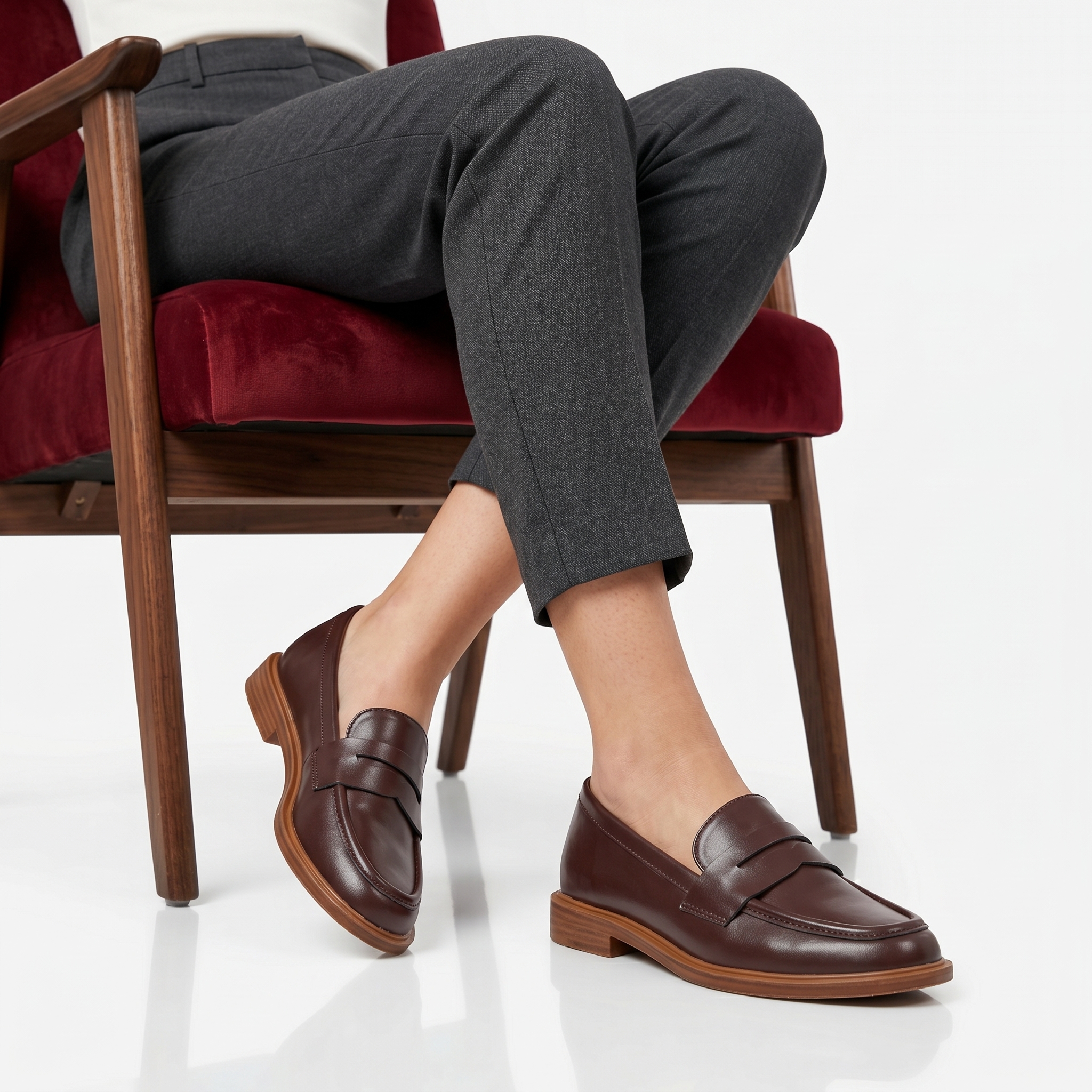 TE-449-MAMarron-36_2 Roma – Mocassins Femmes en Marron – Image 1