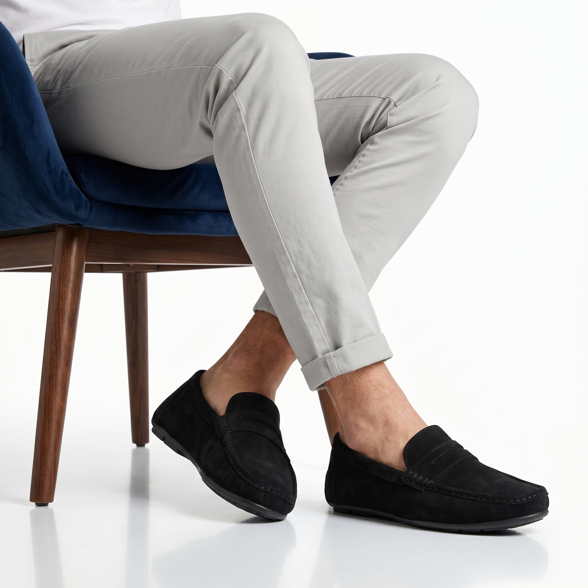 TE-549-DAIMNoir-41-1 Waylon – Mocassins Hommes en Noir – Image 1