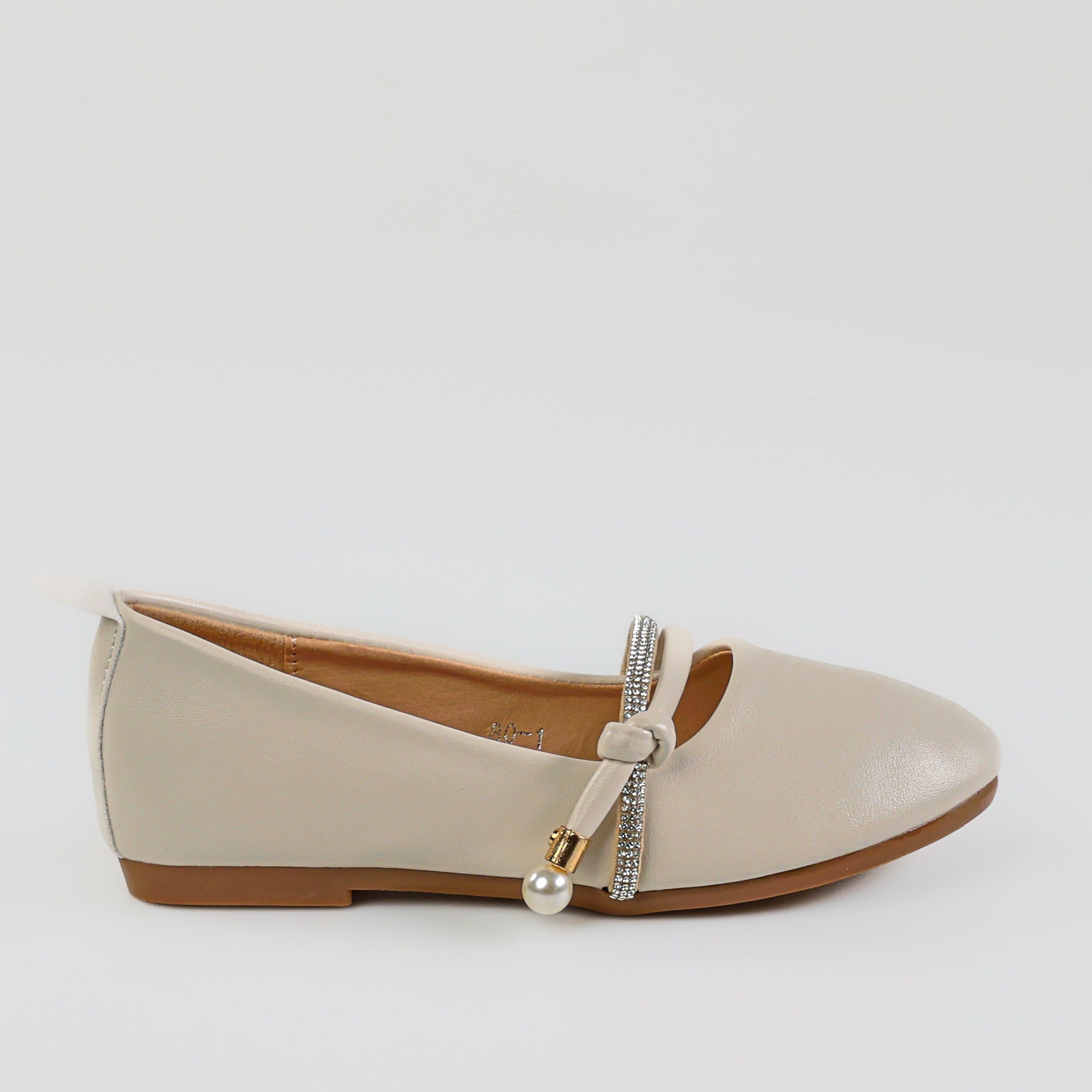 TE-8011-MABeige-26-93 Libellule – Ballerines Fille en Beige – Image 1