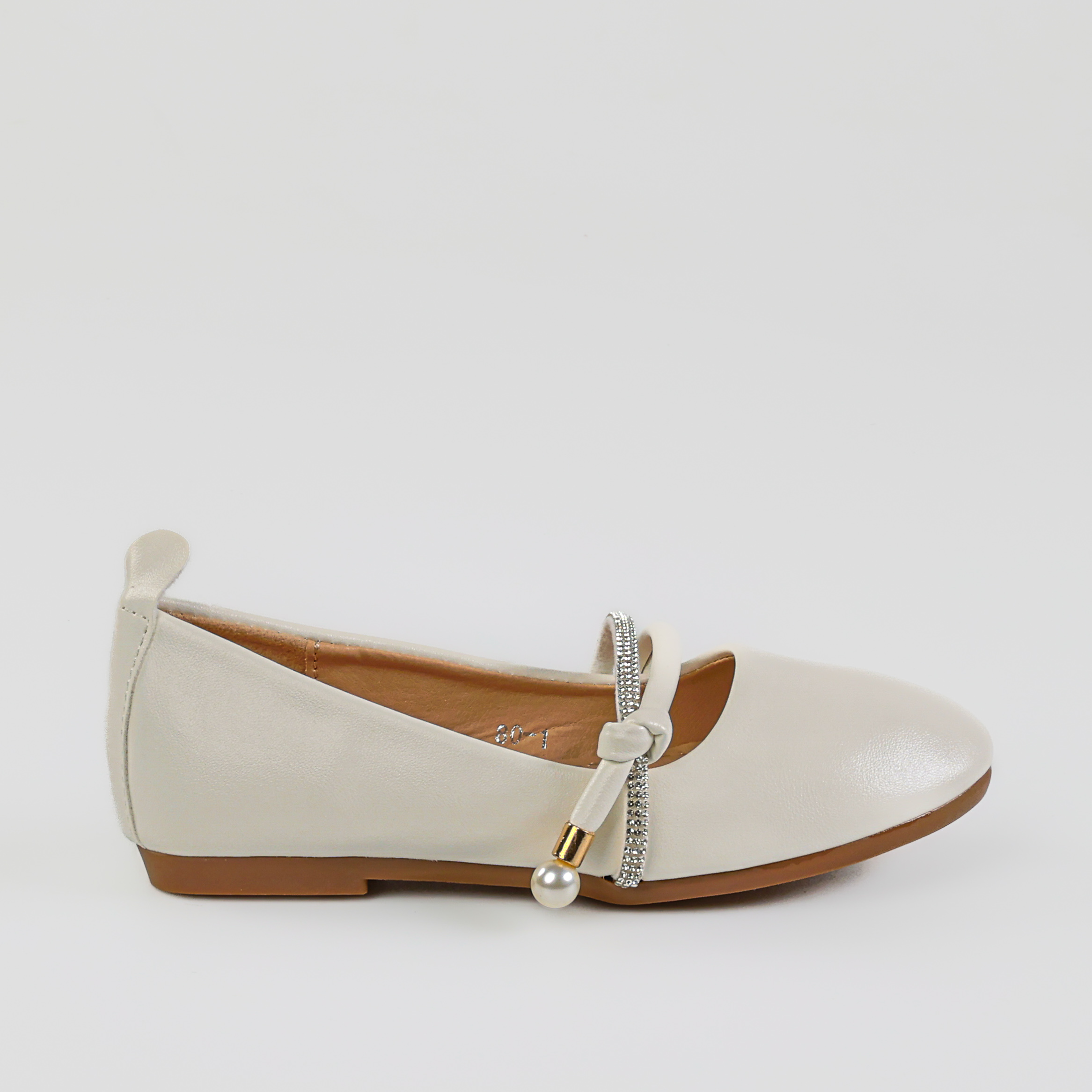 TE-8011-MABlanc-26-99 Libellule – Ballerines Fille en Blanc – Image 1