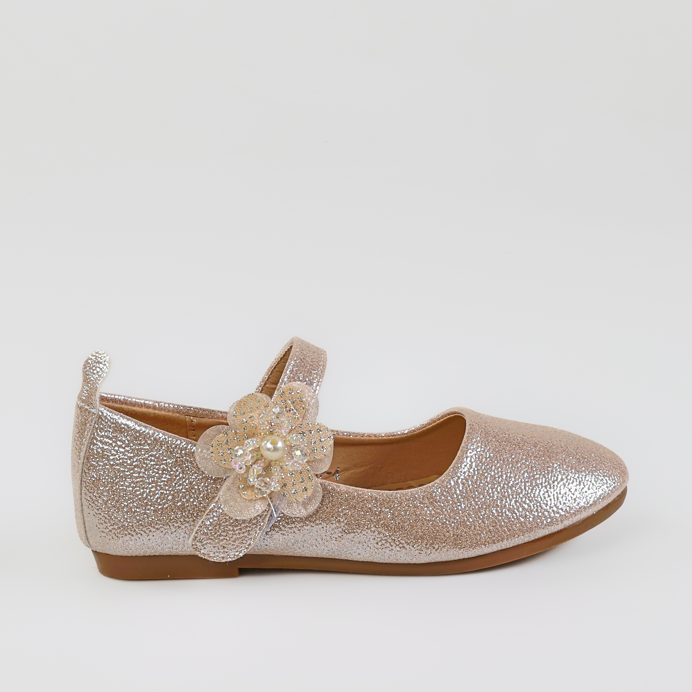TE-804-MABeige-26-101 Bonbon – Ballerines Fille en Beige – Image 1