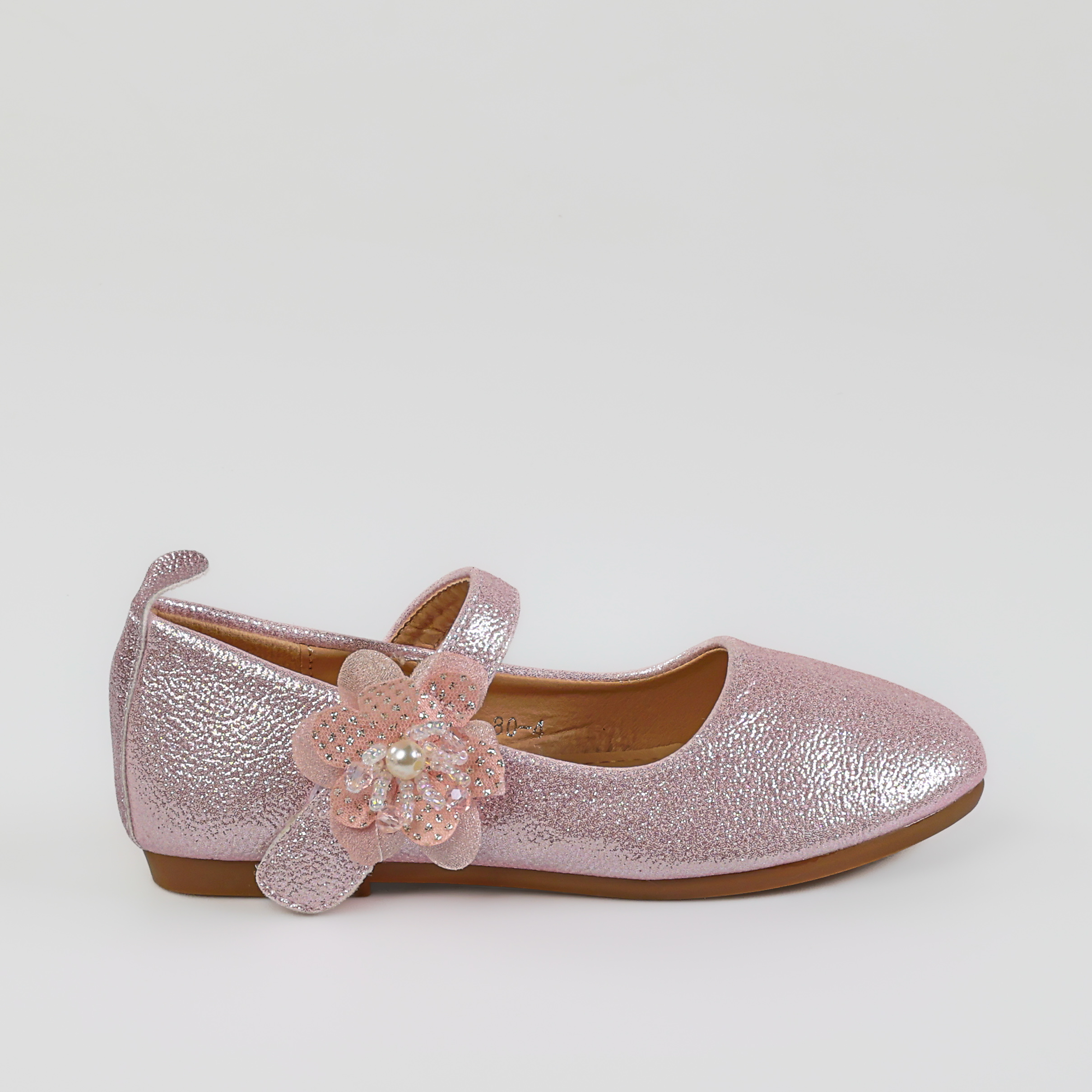 TE-804-MARose-26-91 Bonbon – Ballerines Fille en Rose – Image 1
