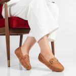 Douceur – mocassins femmes en Tabac