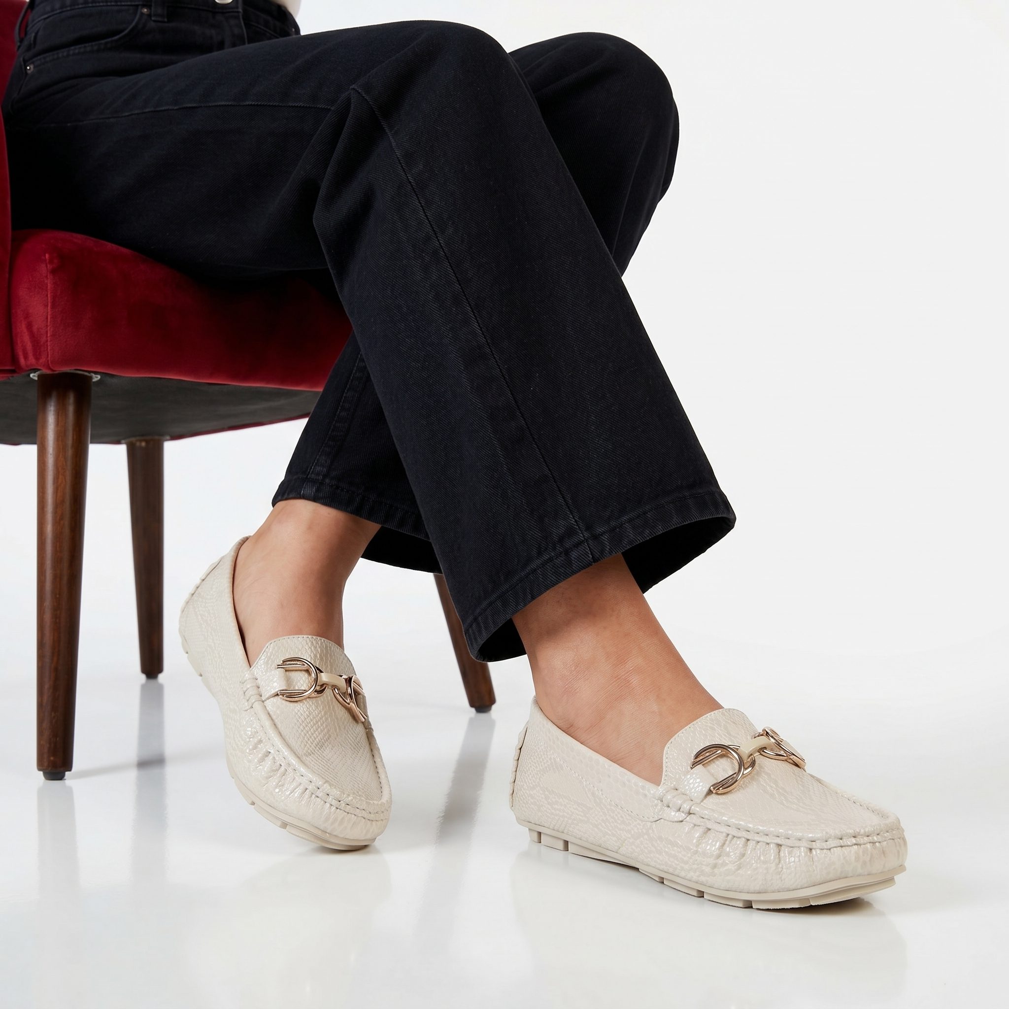 TT-1610-SEBeige-38-1 Savana – Mocassins Femmes en Beige – Image 1