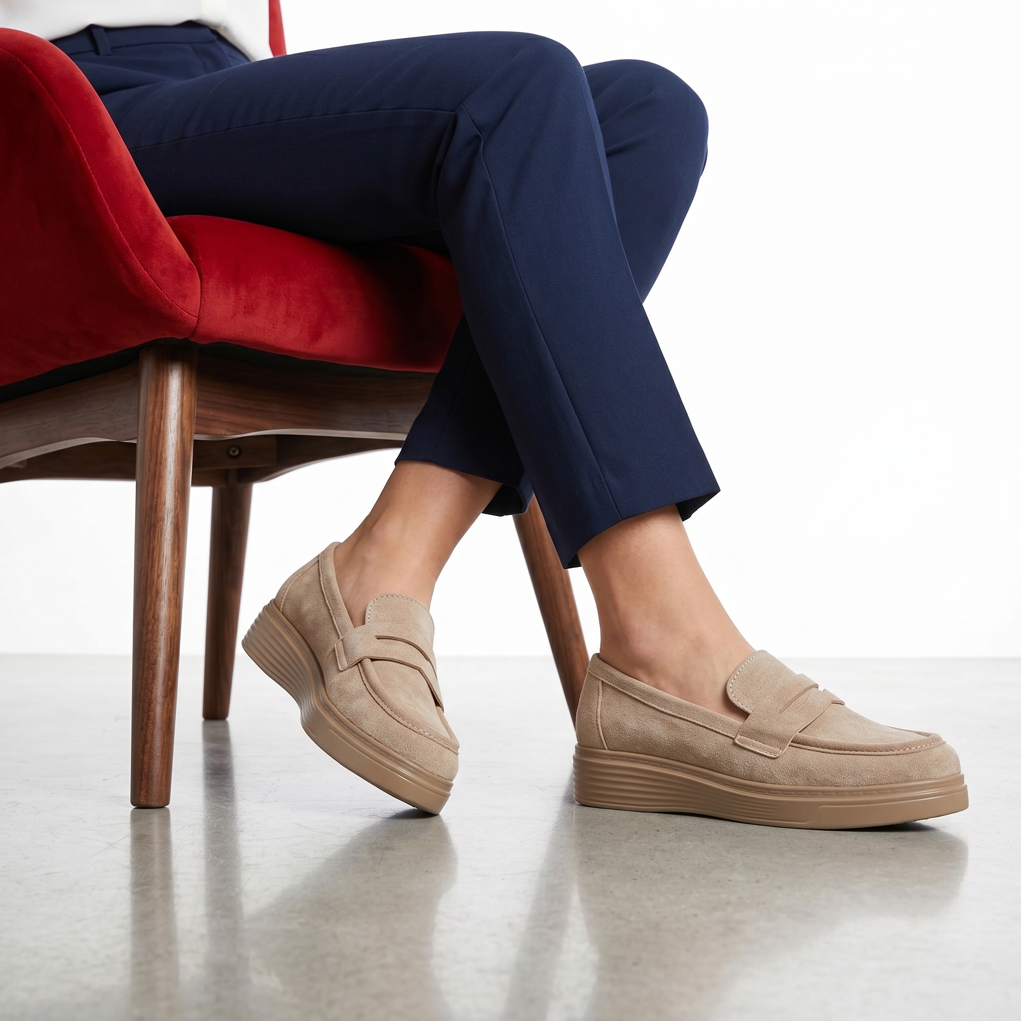 TT-2093-FDBeige-38-1 Losy – Derbies Femmes en Beige – Image 1