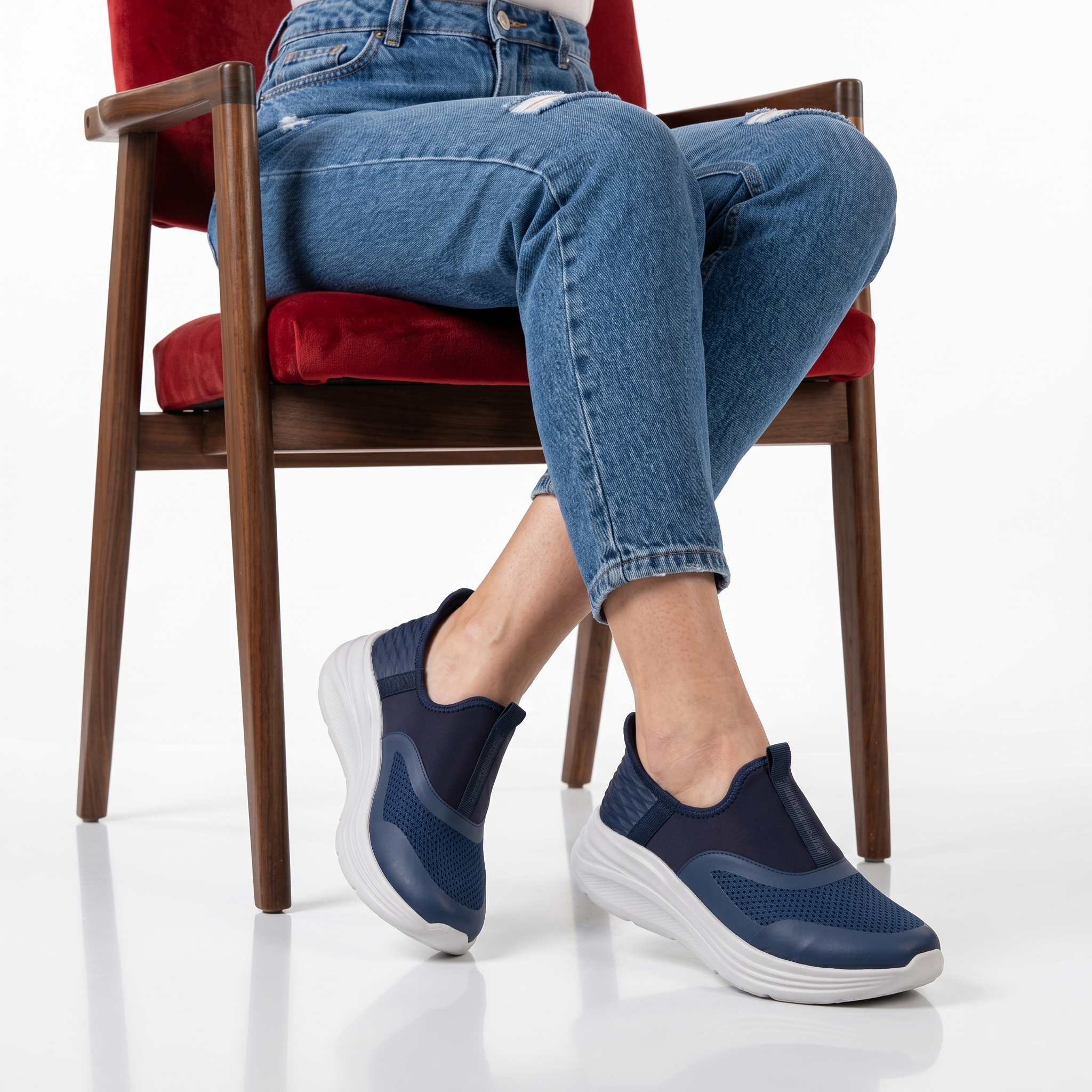 TT-282-TEBleu-37_1 TINKER – Baskets confortables Femmes en Bleu – Image 1